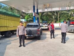 Polsek Wasuponda Cek SPBU, Antisipasi Penyalahgunaan BBM dan Gangguan Kamtibmas