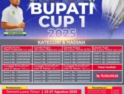 Kejuaraan Bulutangkis Open Sulawesi Bupati Cup 1 Tahun 2025 simak kategori dan hadiahnya