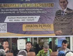 Serap aspirasi rakyat JIHADIN PERUGE di reses perseorangan fokus pada tantangan generasi muda dalam peningkatan sumber daya manusia (SDM) diwilayah industri kabupaten Luwu timur