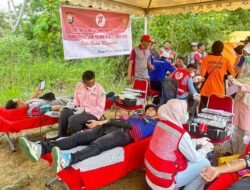 Sambut HUT ke-77, Polwan Luwu Timur Aksi Donor Darah di Malili