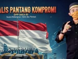Peluncuran lagu “JURNALIS PANTANG KOMPROMI” Ketua Umum AMJI RI Arham M.Si serukan maknai tugas jurnalis takkan terbeli demi suara rakyat