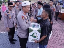 Kapolres Morowali Serahkan Bingkisan Lebaran kepada Jurnalis, Pererat Sinergi dengan Insan Pers
